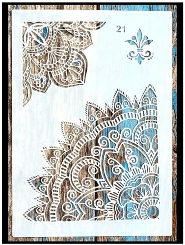 Mandala mintàs  21x30cm-es DIY sablon műanyag stencil