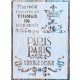 Párizs mintás vintage 21x30cm-es rétegző sablon DIY festő stencil