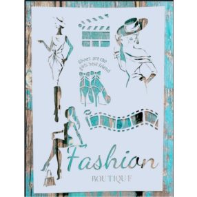 Fashion DIY sablon 21x30cm-es műanyag  stencil