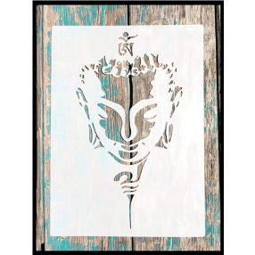 Keleti stílusú DIY sablon 21x30 cm-es műanyag stencil 