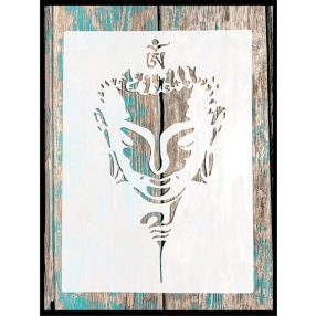 Keleti stílusú DIY sablon 21x30 cm-es műanyag stencil 