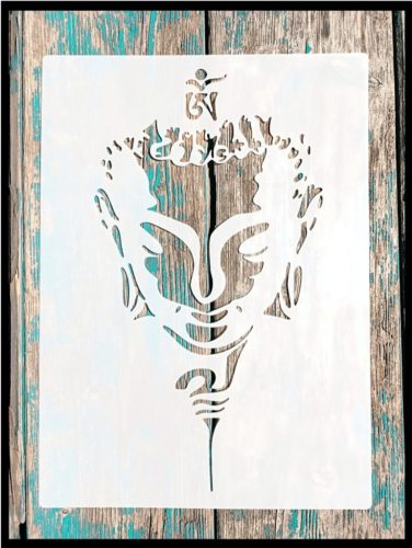 Keleti stílusú DIY sablon 21x30 cm-es műanyag stencil 