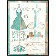 Fashion ruhàs  21x30cm-es  vintage sablon műanyag stencil