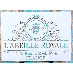 Mèhes festő sablon 21x30cm-es műanyag DIY stencil