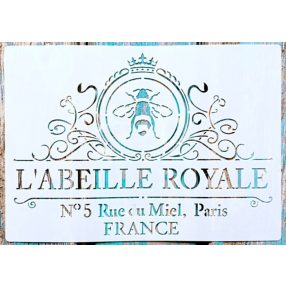 Mèhes festő sablon 21x30cm-es műanyag DIY stencil