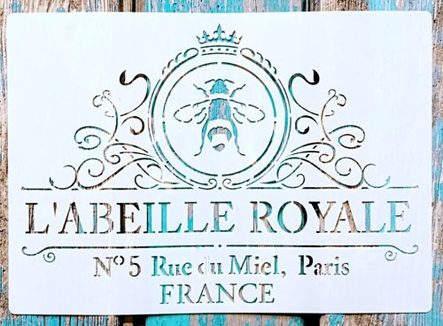 Mèhes festő sablon 21x30cm-es műanyag DIY stencil