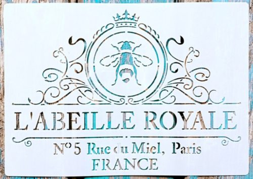 Mèhes festő sablon 21x30cm-es műanyag DIY stencil