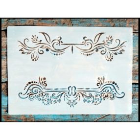  Intarzia mintàs festő sablon DIY stencil