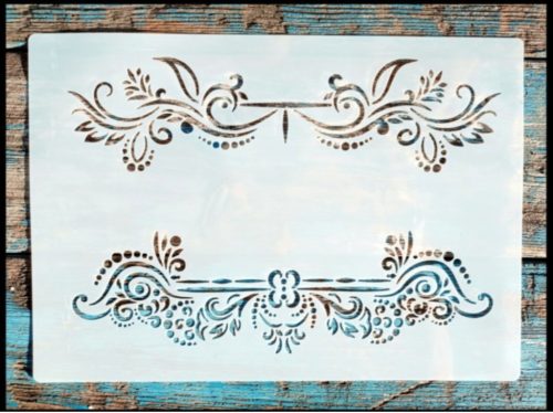  Intarzia mintàs festő sablon DIY stencil