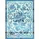  virág mintás festő sablon 21x30 cm-es DIY stencil