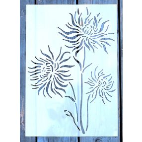 virág mintàs rètegző sablon festő stencil 