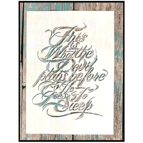 Feliratos sablon műanyag stencil