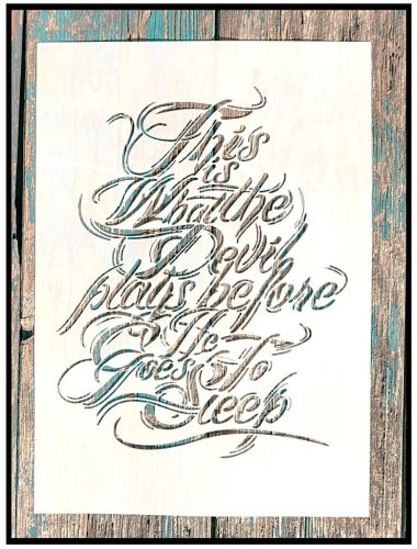 Feliratos sablon műanyag stencil