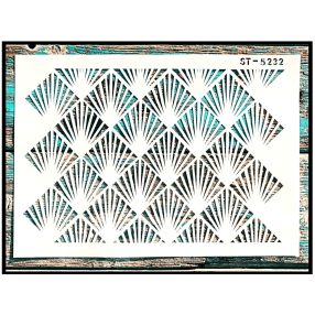 Geometria mintás sablon  festő stencil