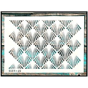 Geometria mintás sablon  festő stencil