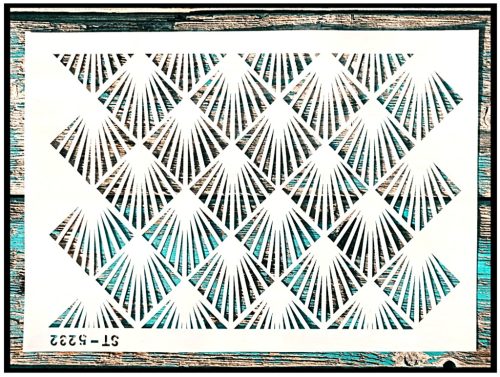 Geometria mintás sablon  festő stencil