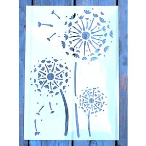 virág mintás  21x30 cm-es festő sablon  DIY stencil