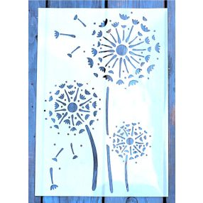 virág mintás  21x30 cm-es festő sablon  DIY stencil