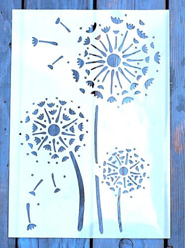 virág mintás  21x30 cm-es festő sablon  DIY stencil