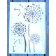 virág mintás  21x30 cm-es festő sablon  DIY stencil