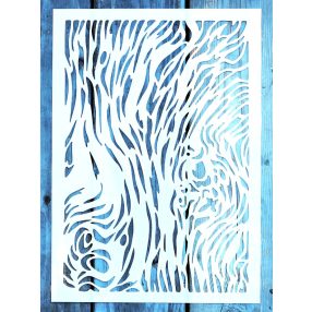   Fa erezet mintás 21x30 cm-es festő sablon  műanyag stencil