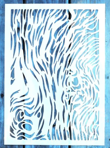 Fa erezet mintás 21x30 cm-es festő sablon  műanyag stencil