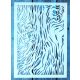Fa mintás 21x30 cm-es festő sablon  műanyag stencil