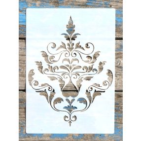 barokk mintás sablon  festő stencil