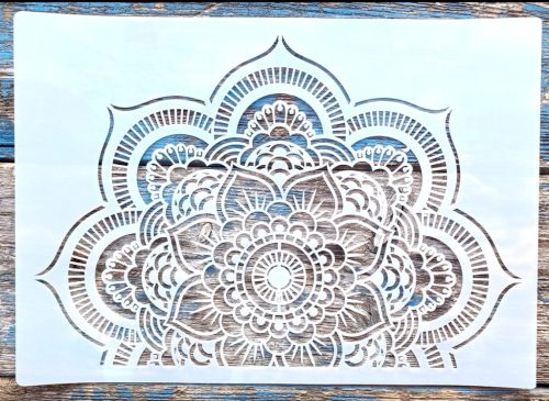 Mandala mintás műanyag  rétegző sablon DIY festő stencil 