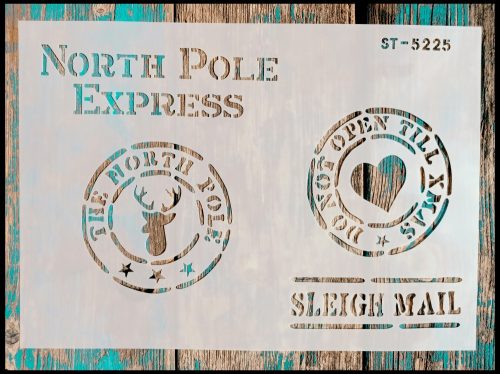 North Pole Express feliratos  rétegző sablon