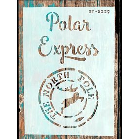Polar Express 21x30 cm-es DIY sablon műanyag stencil