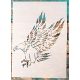 Leszálló sas 21x30 cm-es rétegző festő sablon stencil