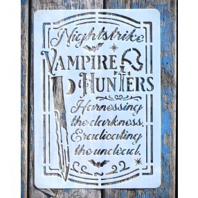 Halloween mintás rétegző sablon  vintage stencil