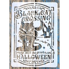   Halloween mintás  21x30 cm-es sablon  vintage műanyag  stencil