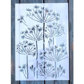 virág mintás festő sablon DIY stencil