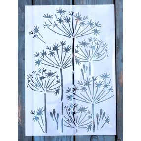 virág mintás festő sablon DIY stencil