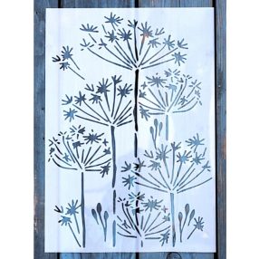 virág mintás festő sablon DIY stencil