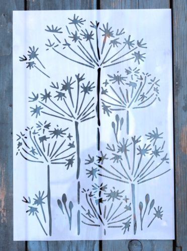 virág mintás festő sablon DIY stencil