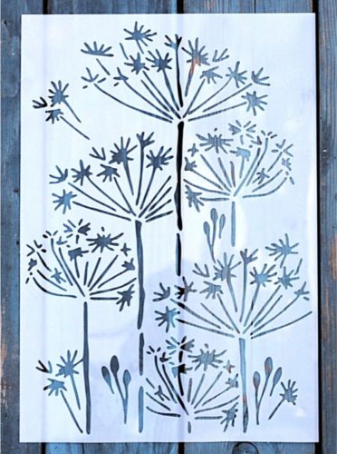virág mintás festő sablon DIY stencil