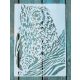 Bagoly mintás   21x30 cm-es sablon műanyag DIY  stencil