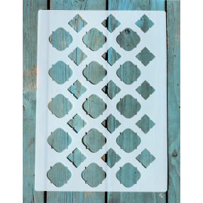 marokkói mintás sablon DIY festő stencil