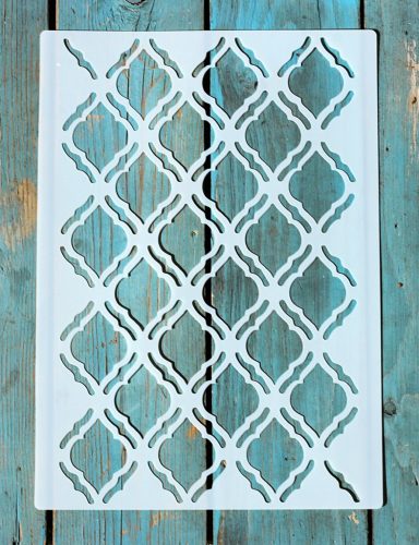 virág mintás festő ott sablon DIY stencil