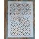 Csempe mintàs rétegző festősablon 21x30 cm-es DIY műanyag stencil