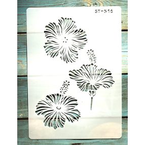 virág mintás festő sablon műanyag DIY  stencil
