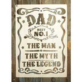 apa az első feliratú festő sablon műanyag DIY  stencil