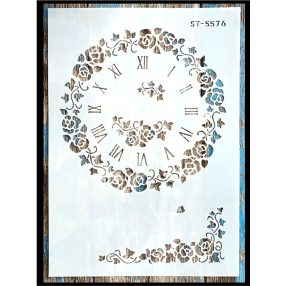   Shabby shic mandala rétegző sablon 21x30 cm-es műanyag DIY  stencil