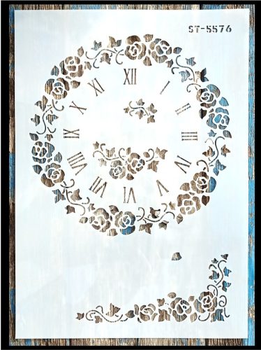 Shabby shic mandala rétegző sablon 21x30 cm-es műanyag DIY  stencil