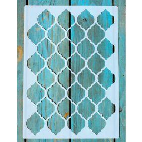 marokkói mintás  műanyag sablon DIY stencil