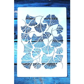   A4 levél mintás műanyag rétegző sablon DIY festő stencil 