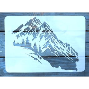   A4  hegy mintás műanyag rétegző sablon DIY festő stencil 